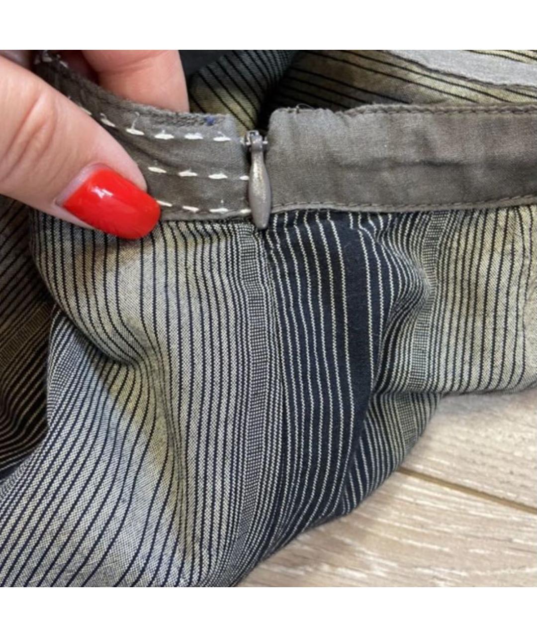 WEEKEND MAX MARA Серый хлопковый сарафан, фото 5