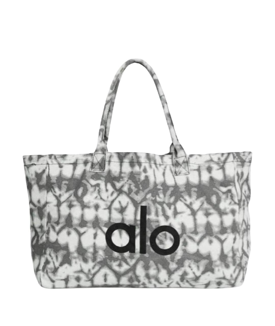 ALO YOGA Антрацитовая хлопковая дорожная/спортивная сумка, фото 1