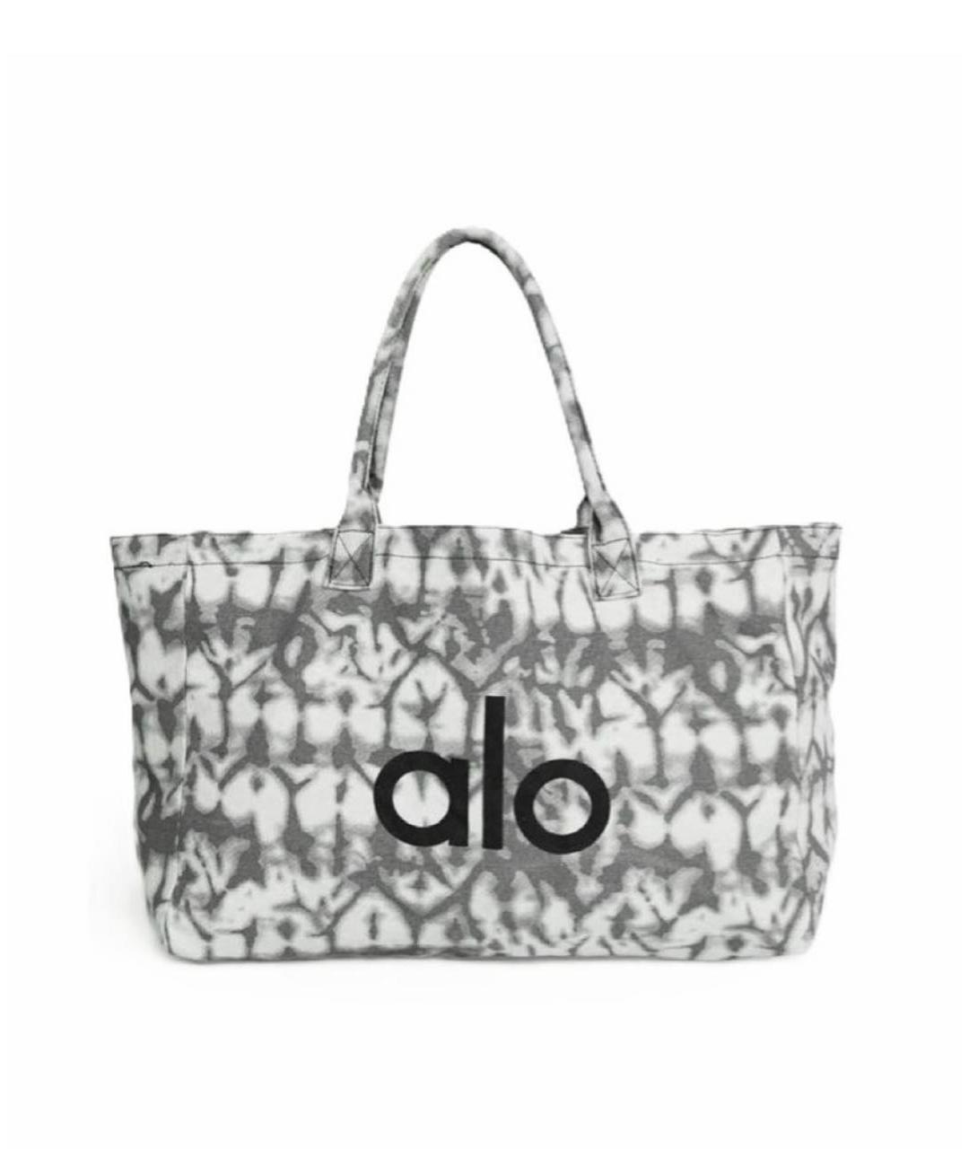 ALO YOGA Антрацитовая хлопковая дорожная/спортивная сумка, фото 4