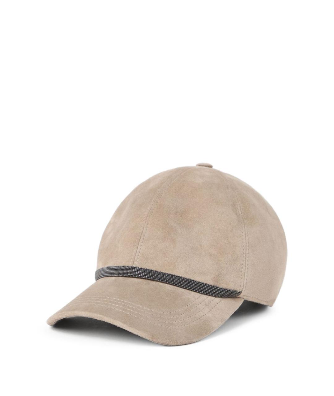BRUNELLO CUCINELLI Бежевая кепка, фото 1