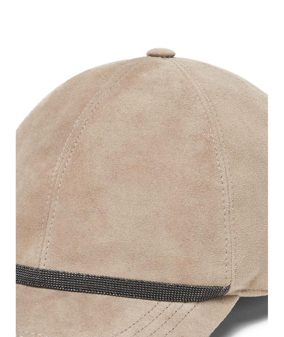 BRUNELLO CUCINELLI Бежевая кепка, фото 3