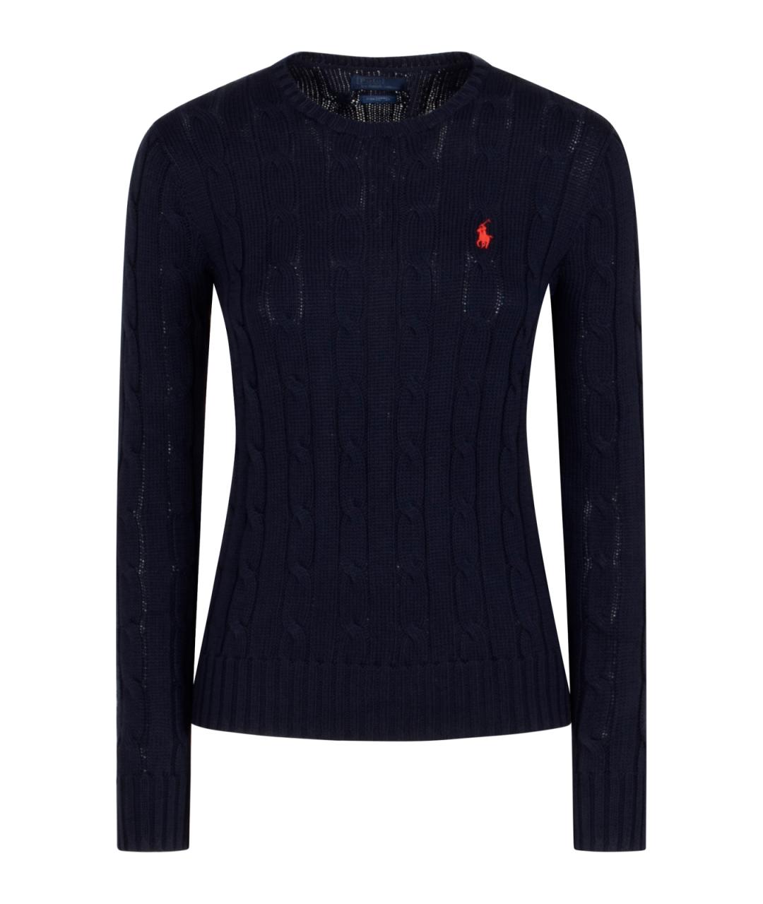 POLO RALPH LAUREN Синий хлопковый джемпер / свитер, фото 1