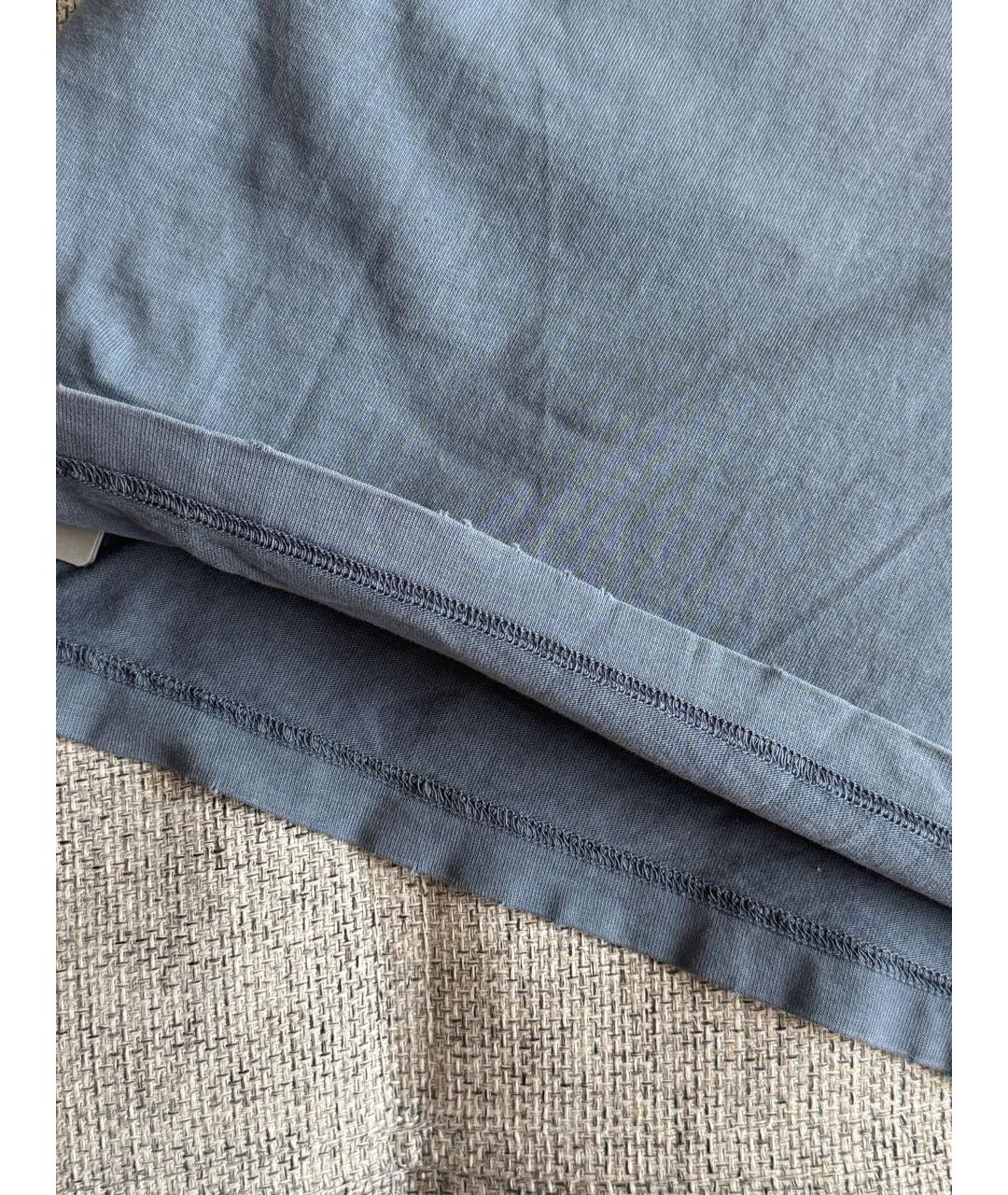 BALENCIAGA Серая хлопковая футболка, фото 8