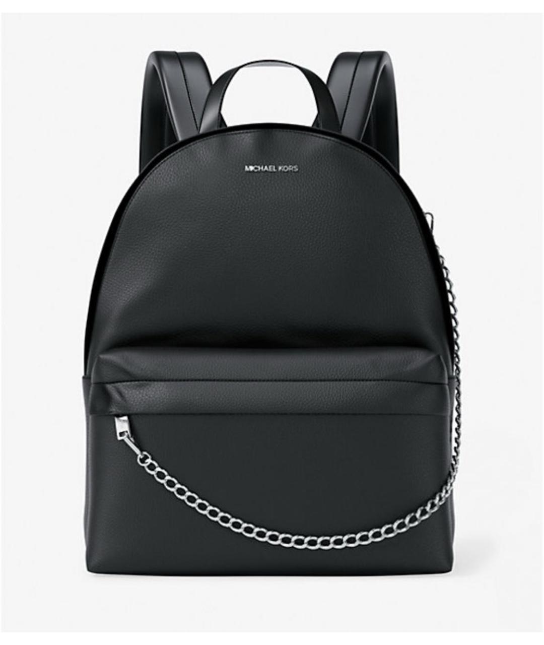 MICHAEL KORS Черный рюкзак из искусственной кожи, фото 9