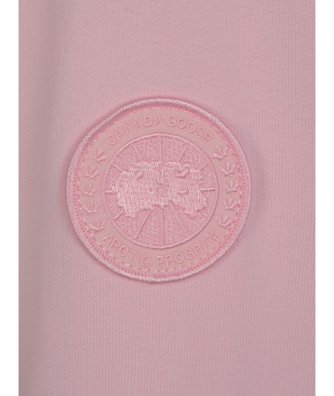 CANADA GOOSE Розовый хлопковый джемпер / свитер, фото 3