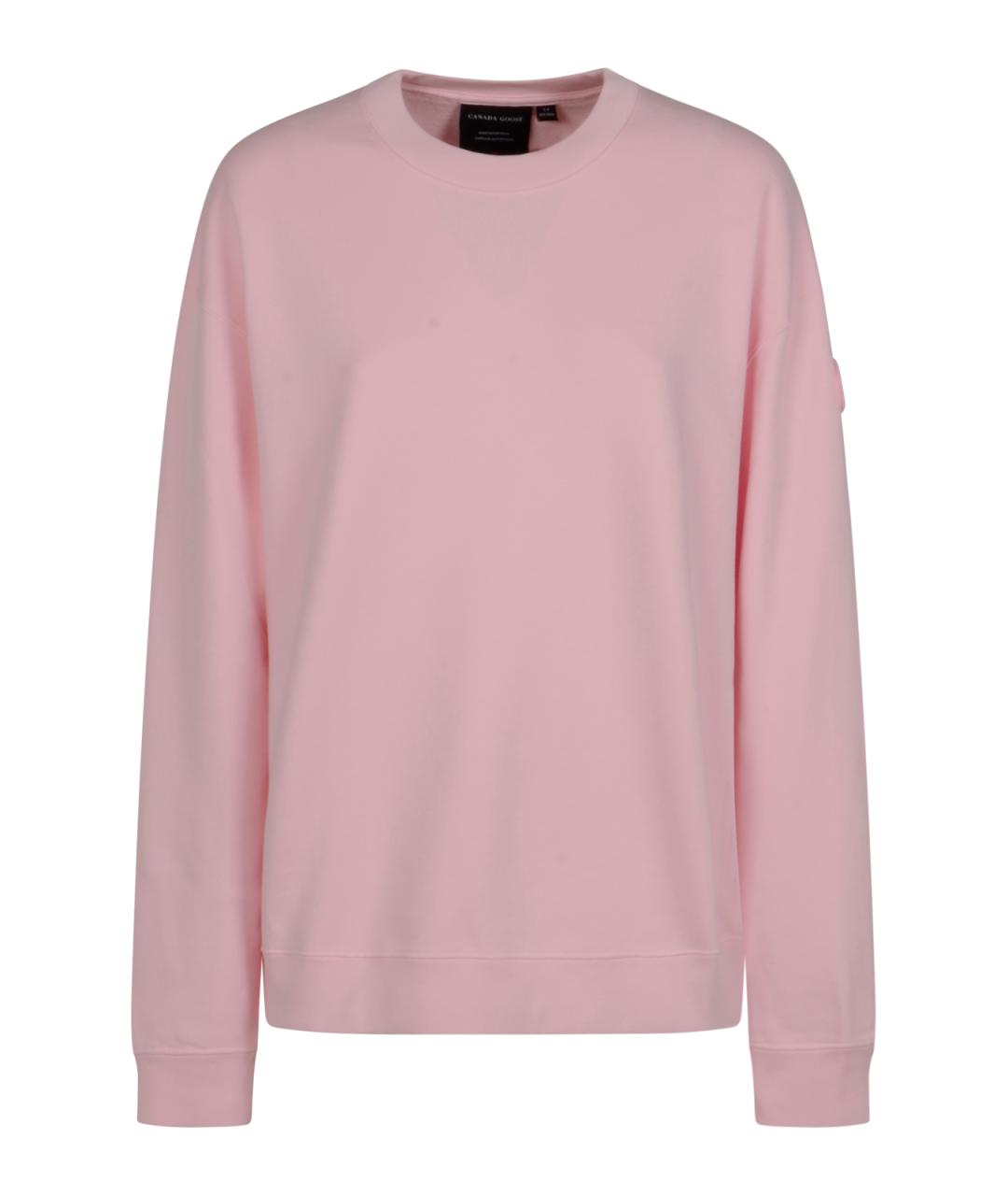 CANADA GOOSE Розовый хлопковый джемпер / свитер, фото 1