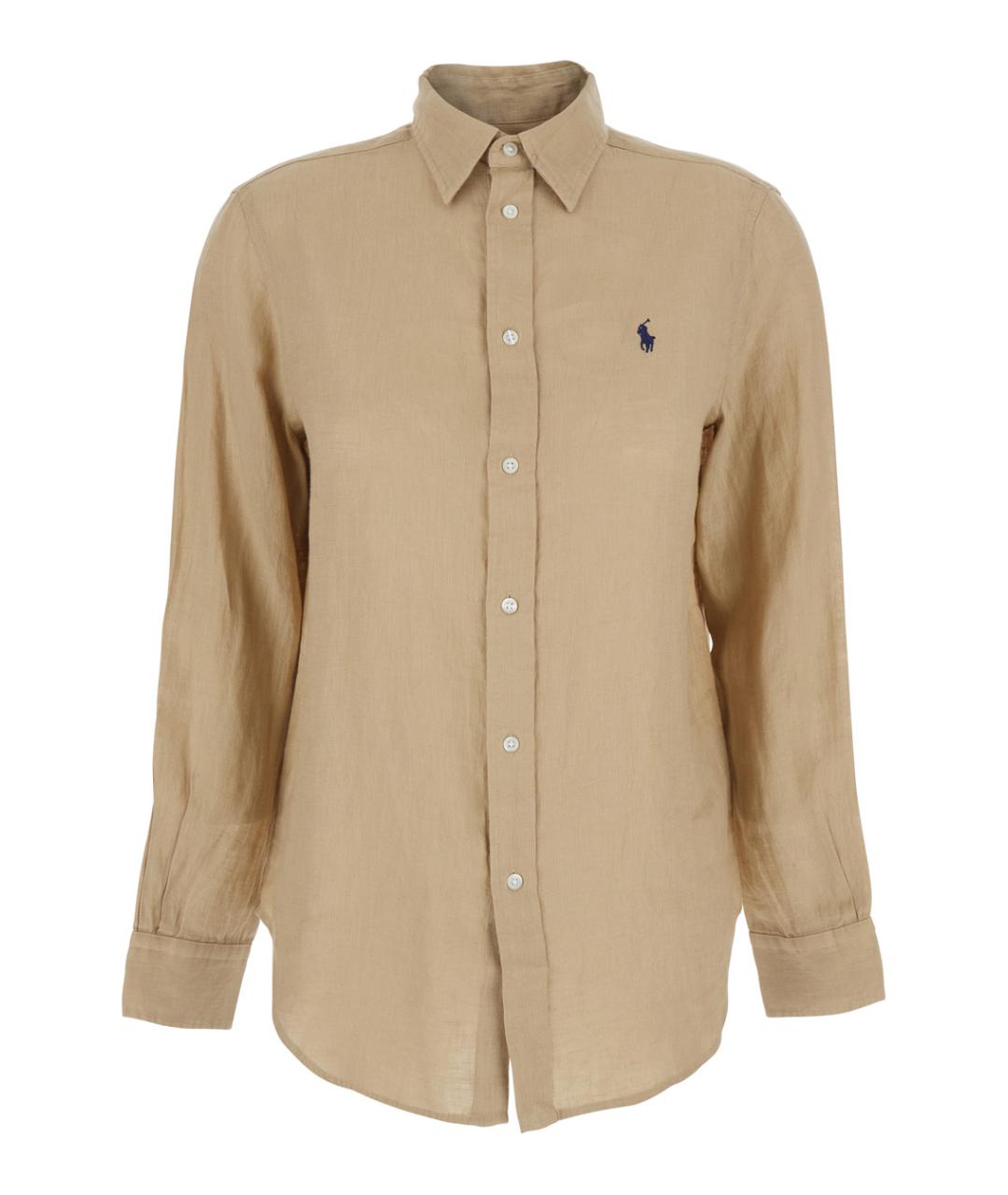 POLO RALPH LAUREN Бежевая льняная рубашка, фото 1