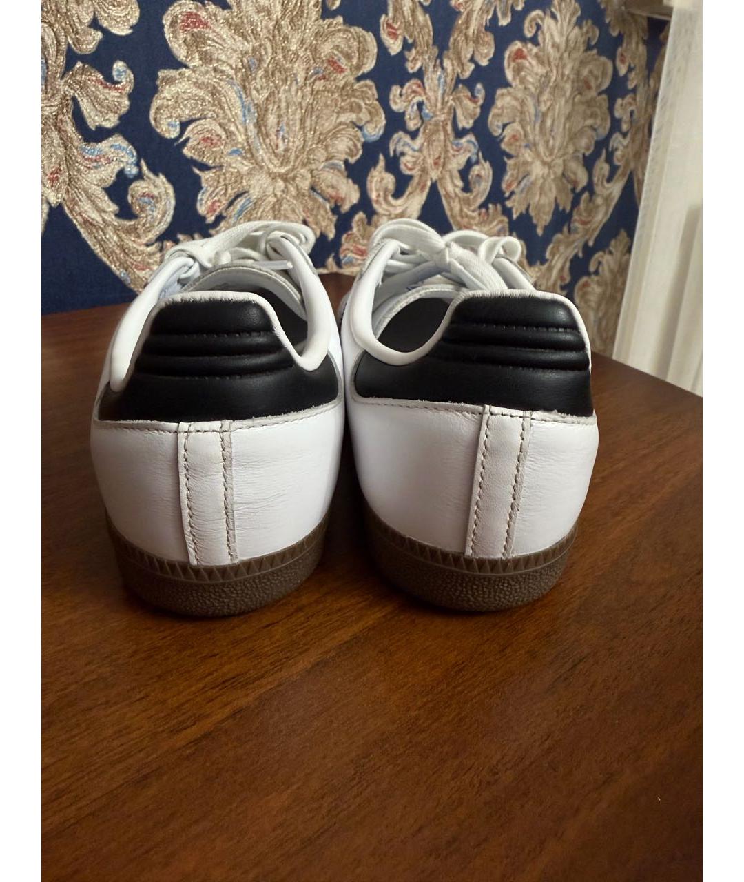 ADIDAS Белые кожаные кеды, фото 4