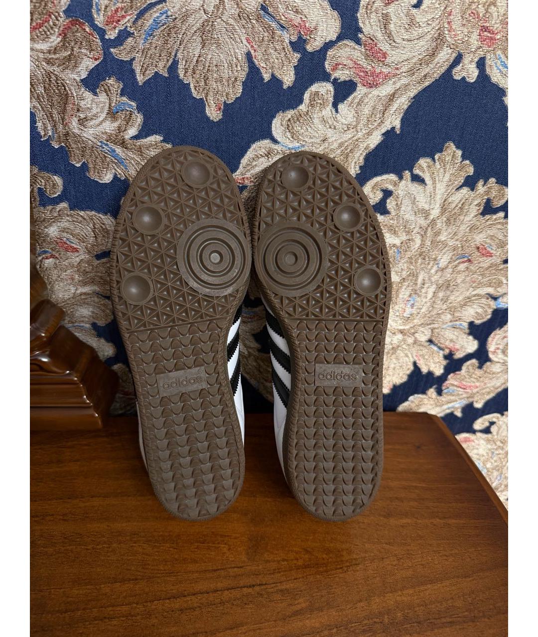 ADIDAS Белые кожаные кеды, фото 5