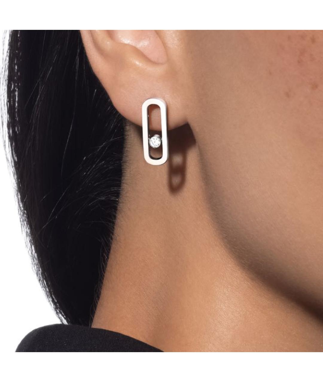 MESSIKA Серебряные серьги из белого золота, фото 2