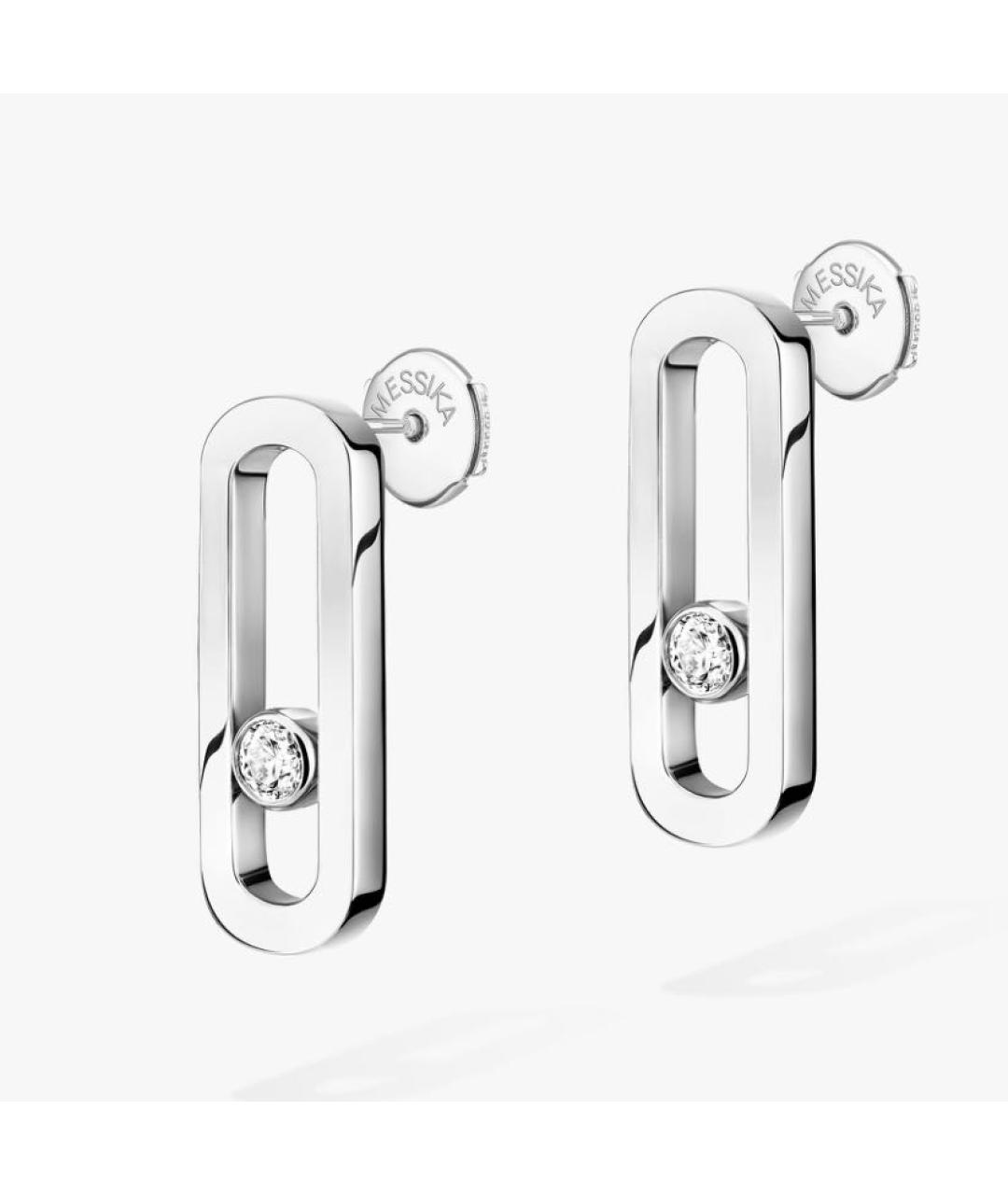 MESSIKA Серебряные серьги из белого золота, фото 3