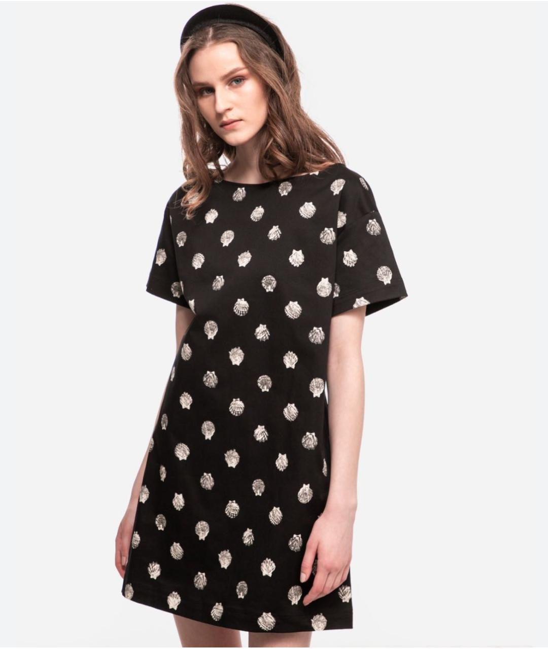 MAX&CO Черное хлопковое повседневное платье, фото 5