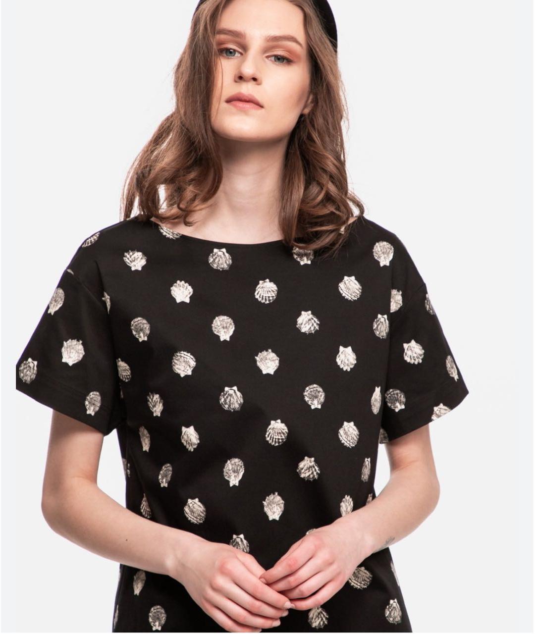 MAX&CO Черное хлопковое повседневное платье, фото 7