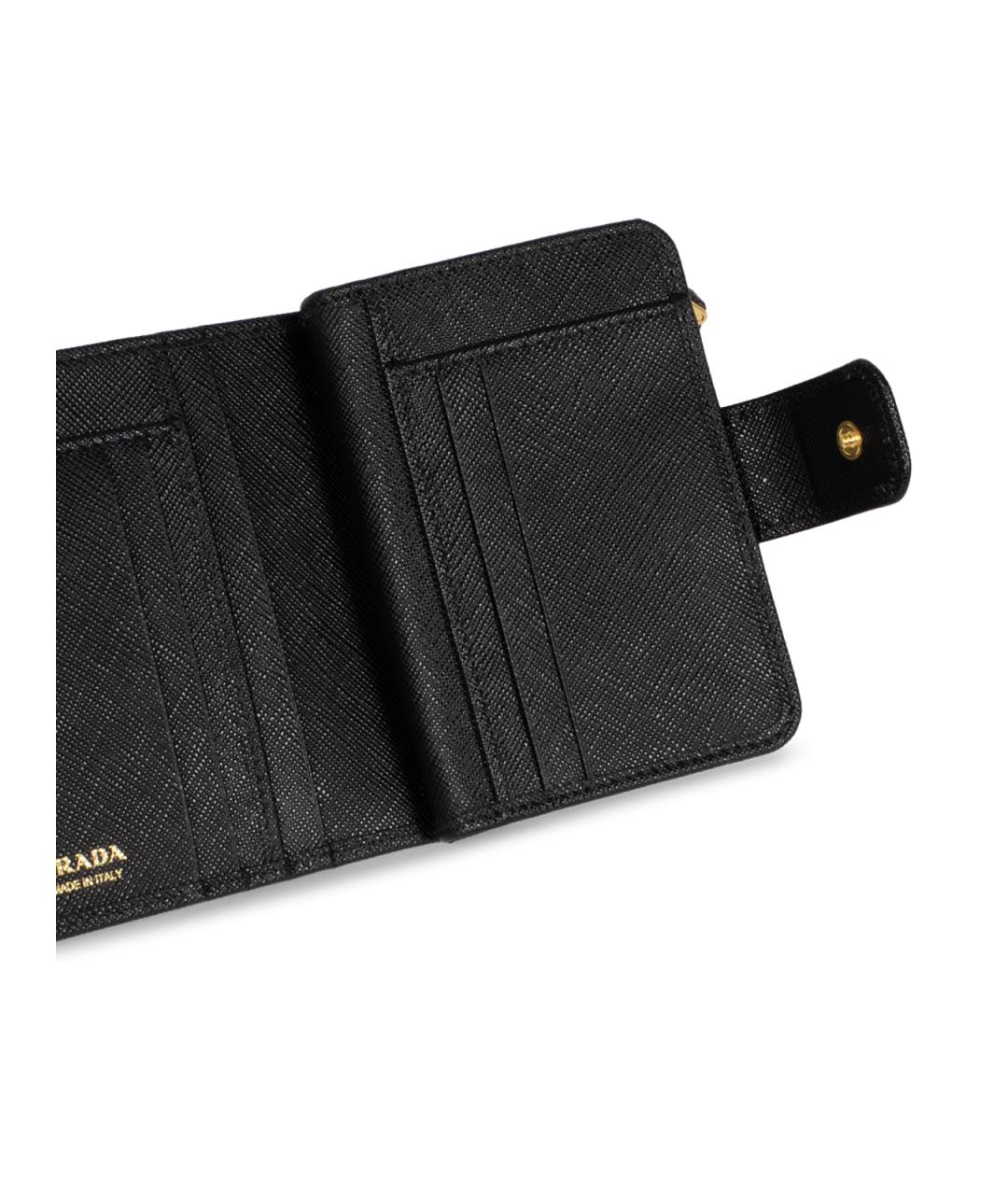 PRADA Черный кожаный кошелек, фото 4