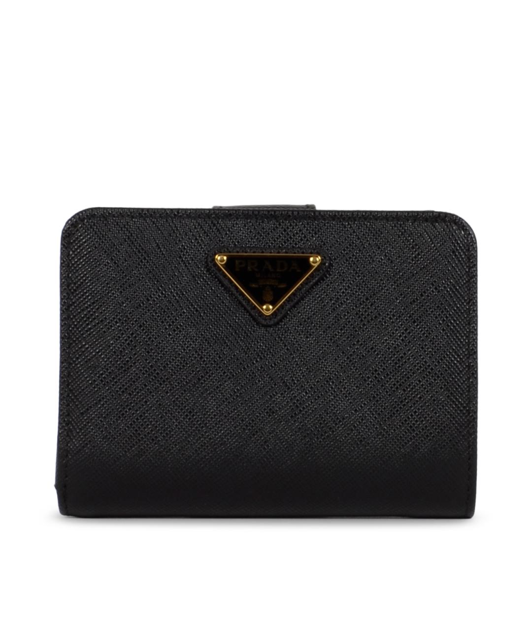 PRADA Черный кожаный кошелек, фото 2