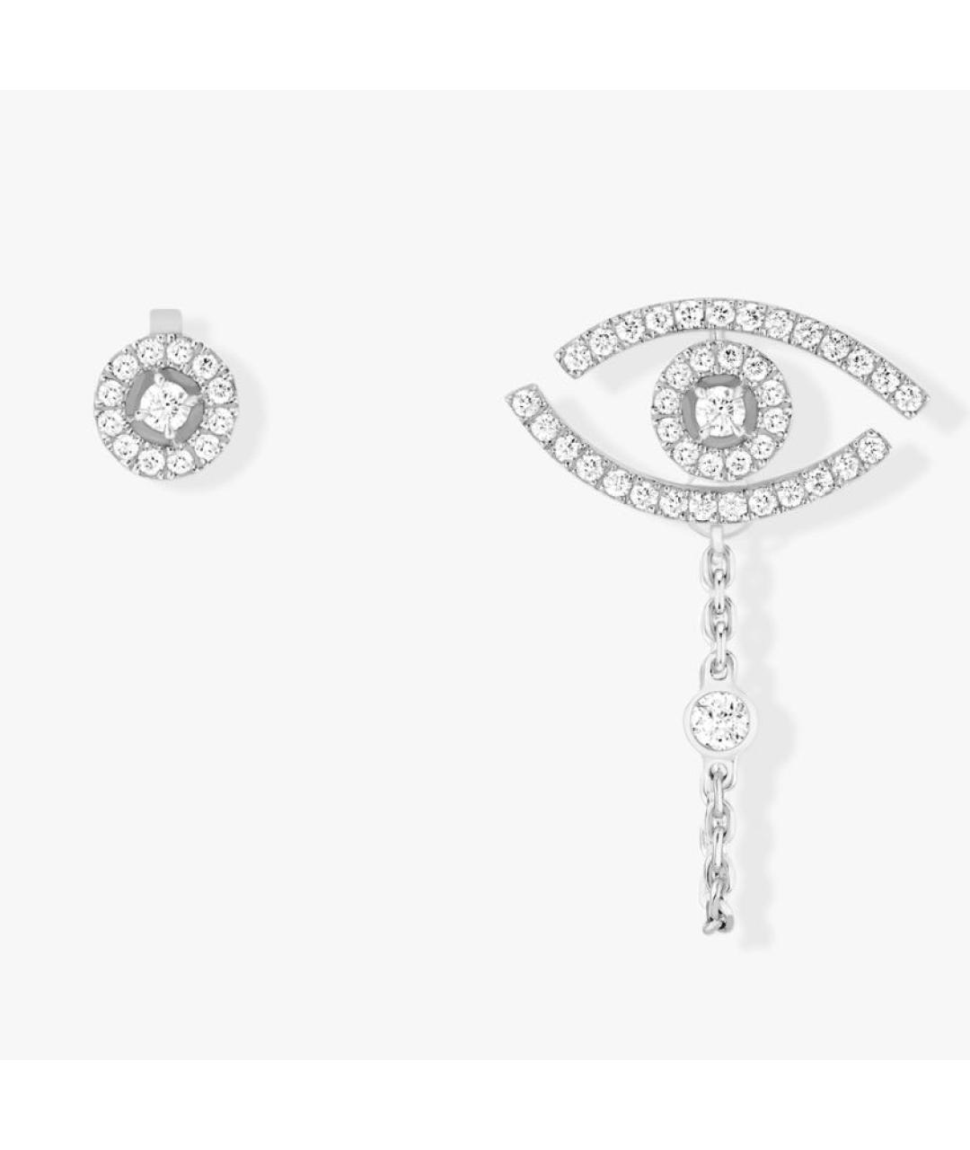 MESSIKA Серебряные серьги из белого золота, фото 4