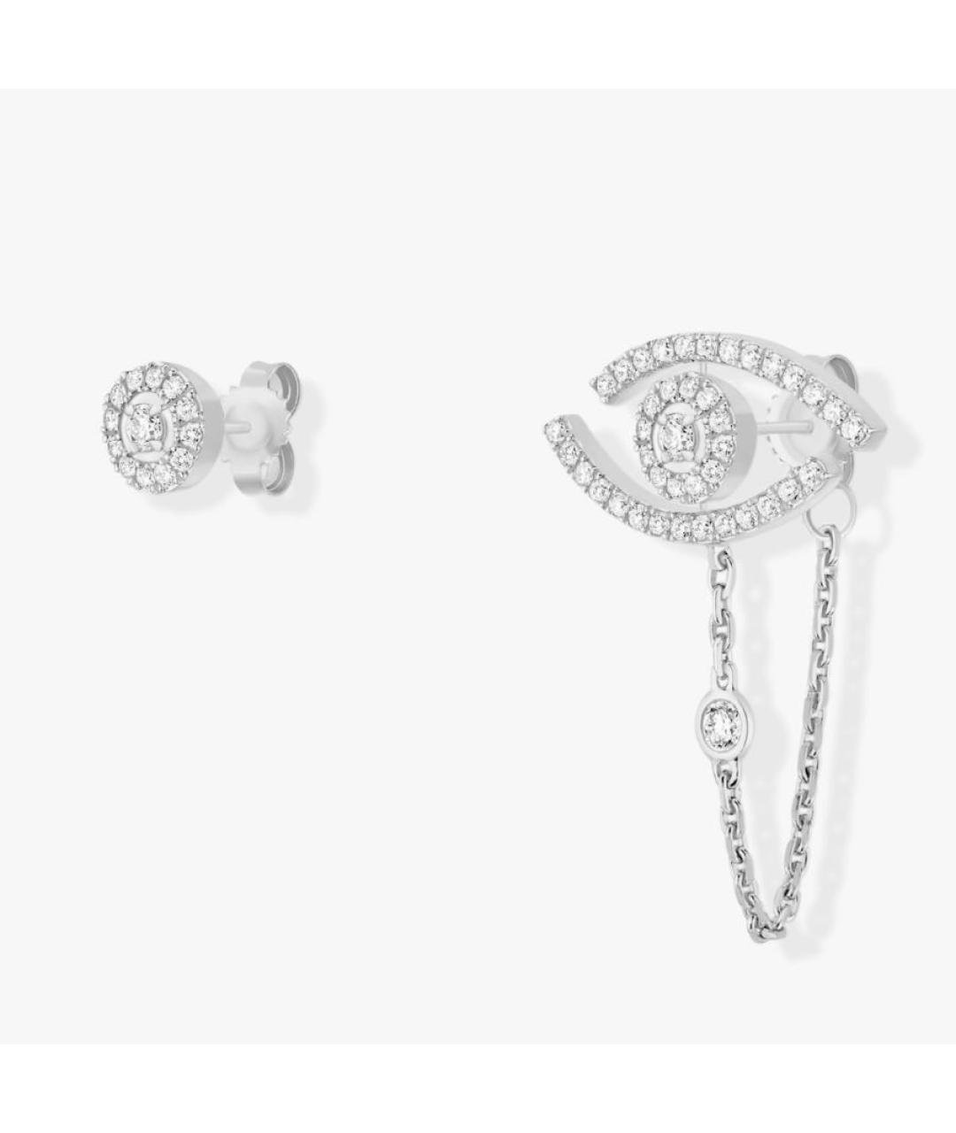 MESSIKA Серебряные серьги из белого золота, фото 2
