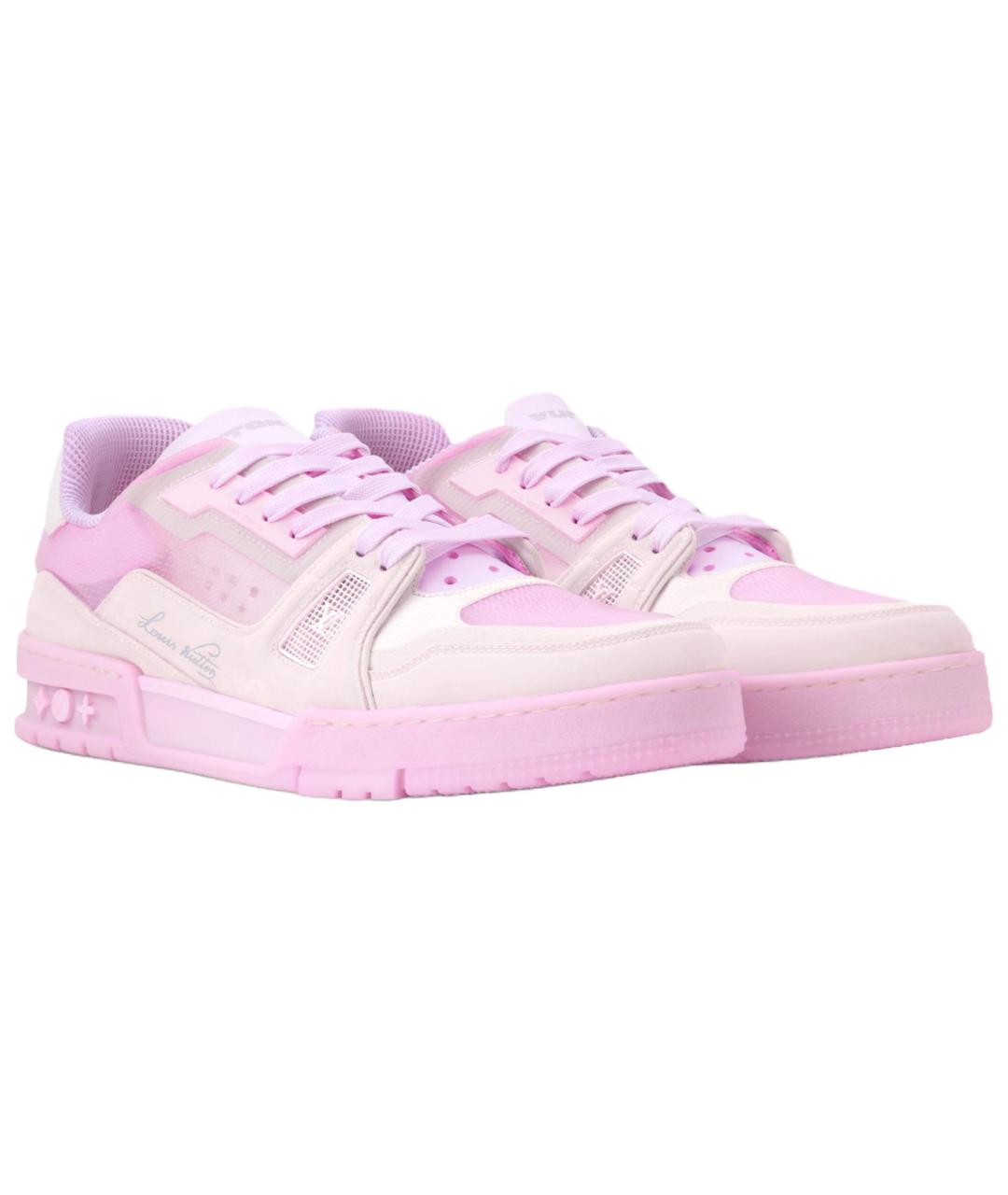 LOUIS VUITTON Розовые кроссовки, фото 3