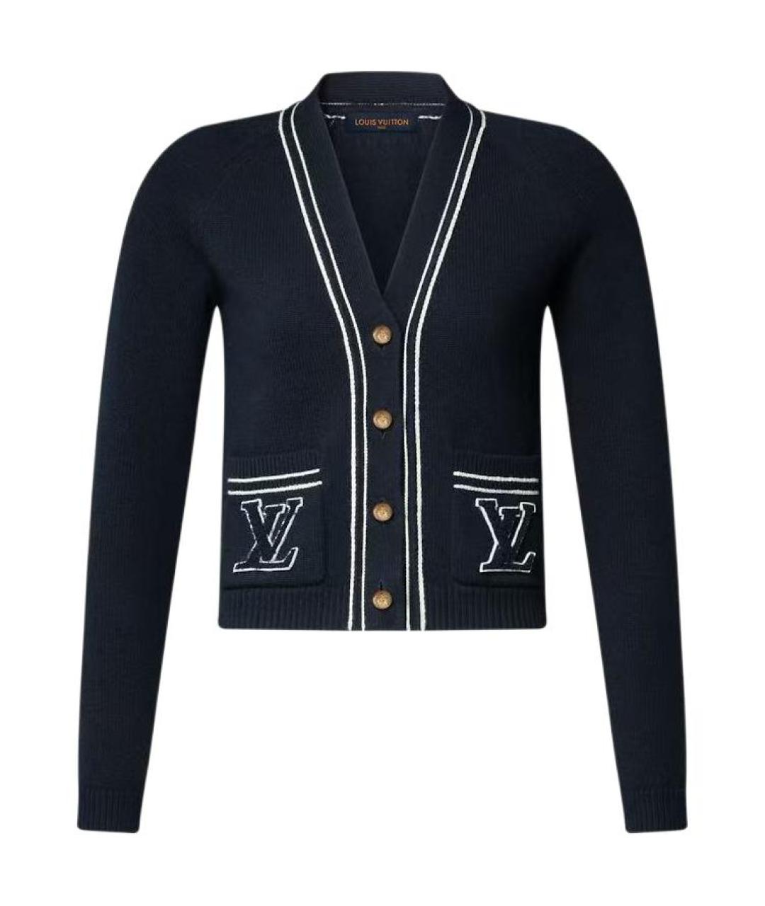 LOUIS VUITTON Темно-синий кардиган, фото 1
