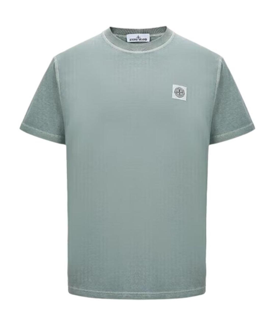 STONE ISLAND Зеленая футболка, фото 1
