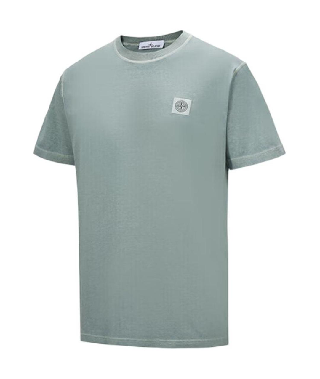 STONE ISLAND Зеленая футболка, фото 3