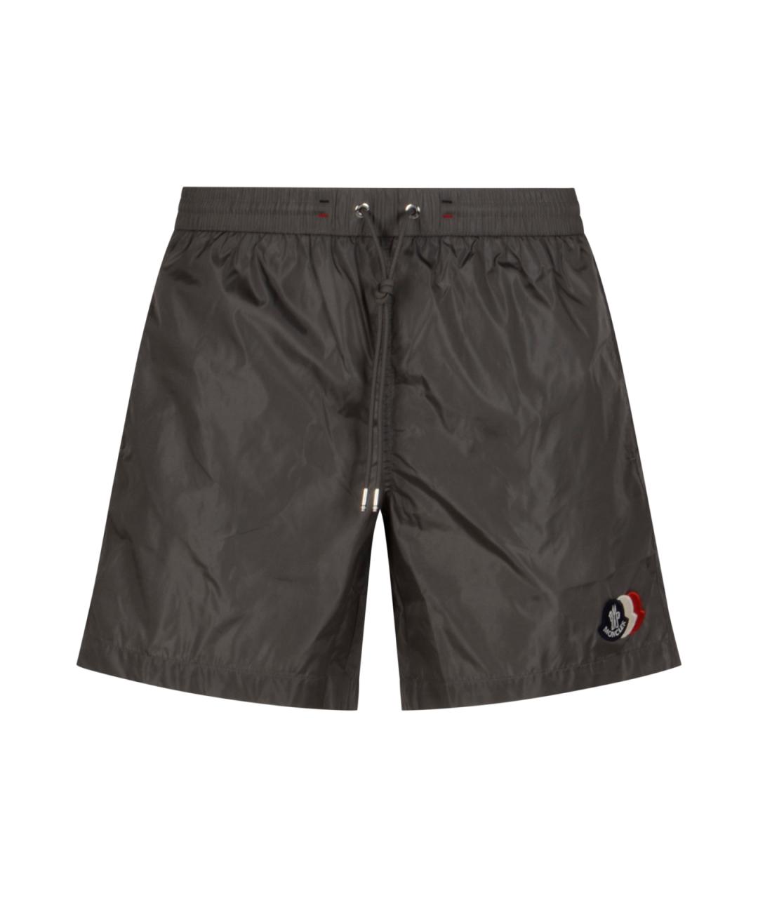MONCLER Серые полиамидовые плавки, фото 1