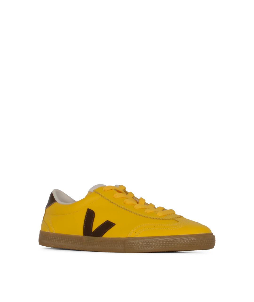 VEJA Золотые кожаные кроссовки, фото 2