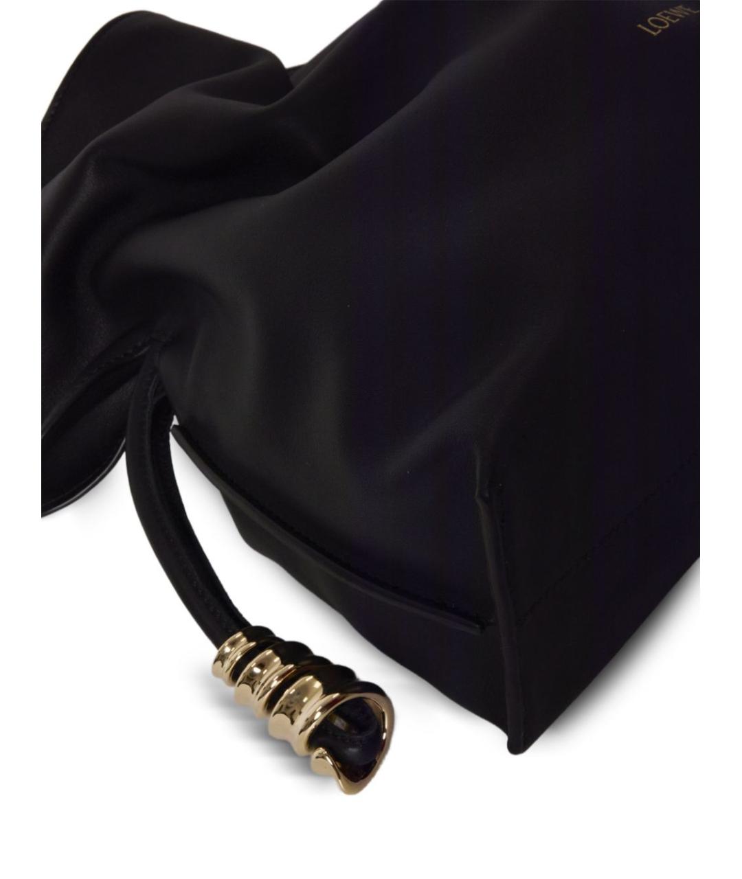 LOEWE Черная кожаная сумка с короткими ручками, фото 2