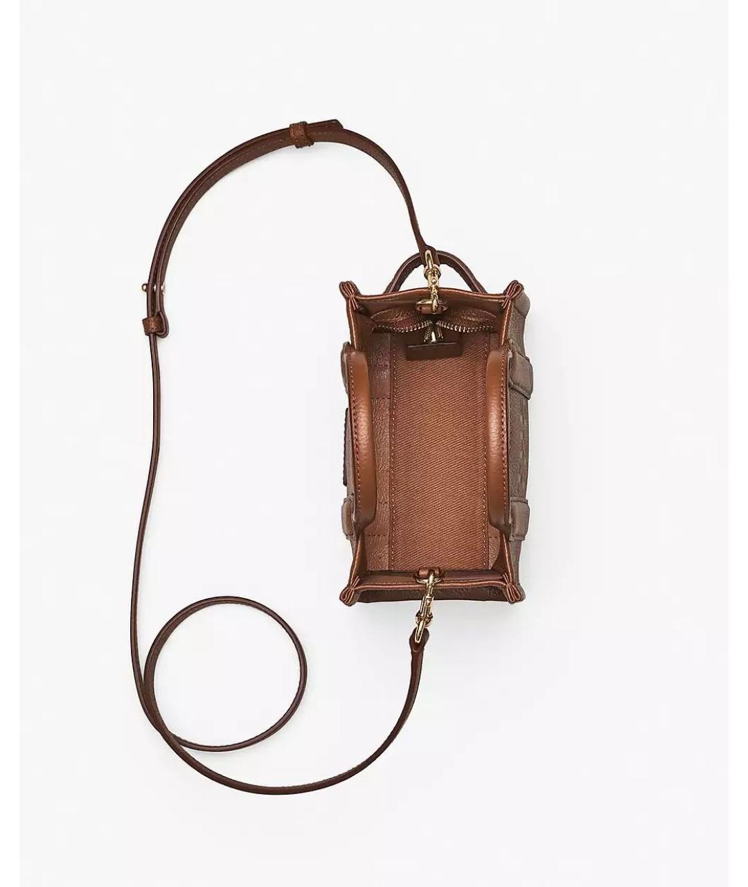 MARC JACOBS Коричневая кожаная сумка через плечо, фото 4