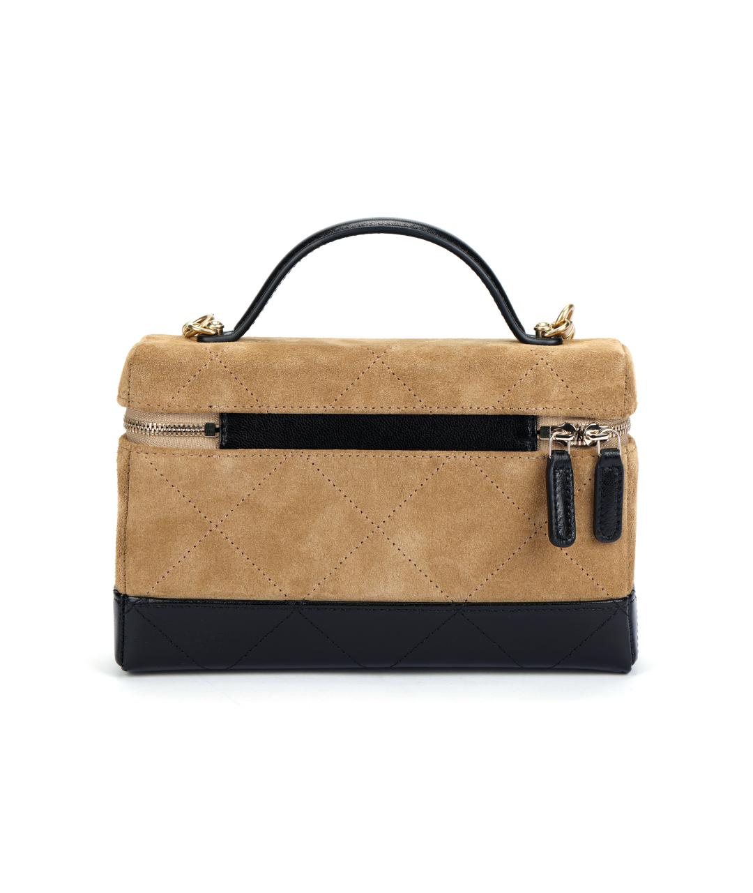 CHANEL Коричневая замшевая сумка через плечо, фото 3