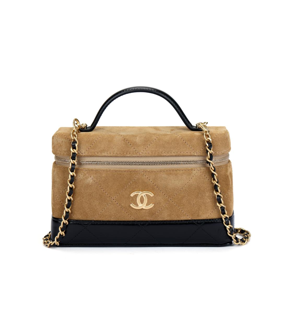 CHANEL Коричневая замшевая сумка через плечо, фото 5