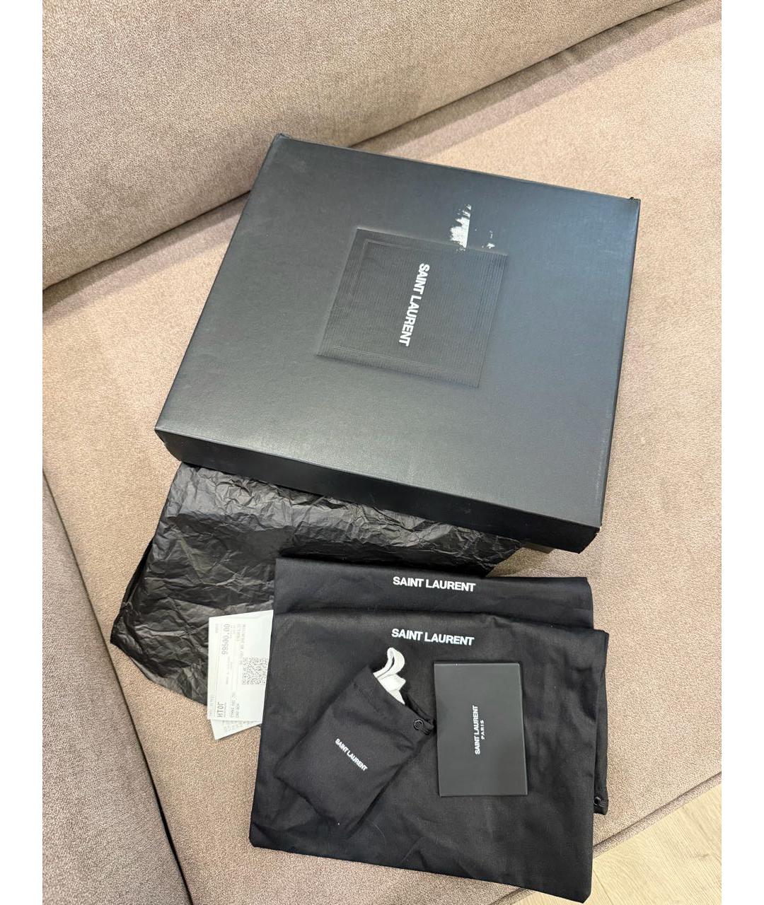 SAINT LAURENT Белые кожаные кроссовки, фото 5