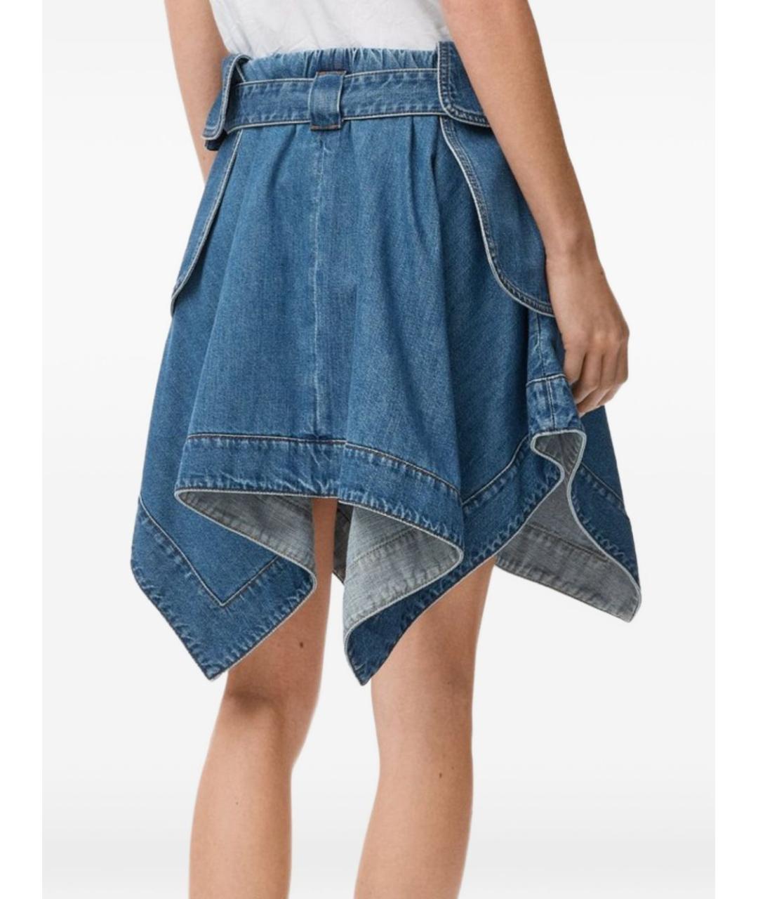LOEWE Синяя юбка мини, фото 4