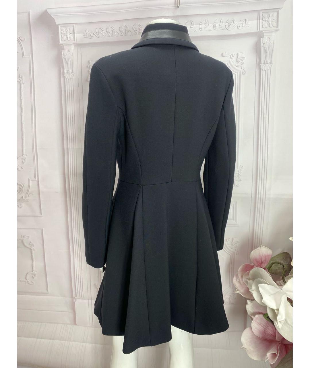 PINKO Черное полиэстеровое пальто, фото 8