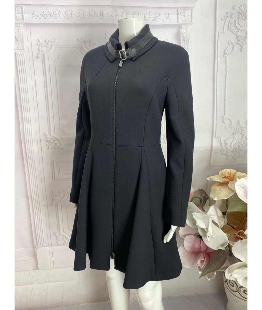 PINKO Черное полиэстеровое пальто, фото 5