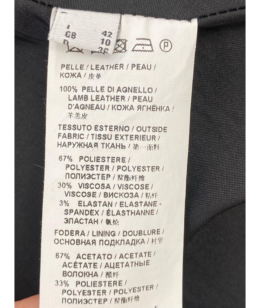 PINKO Черное полиэстеровое пальто, фото 7