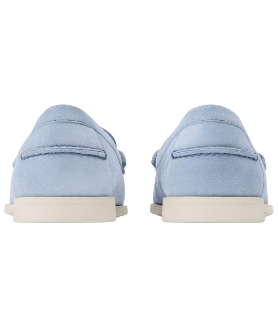 LOUIS VUITTON Голубые лоферы, фото 5