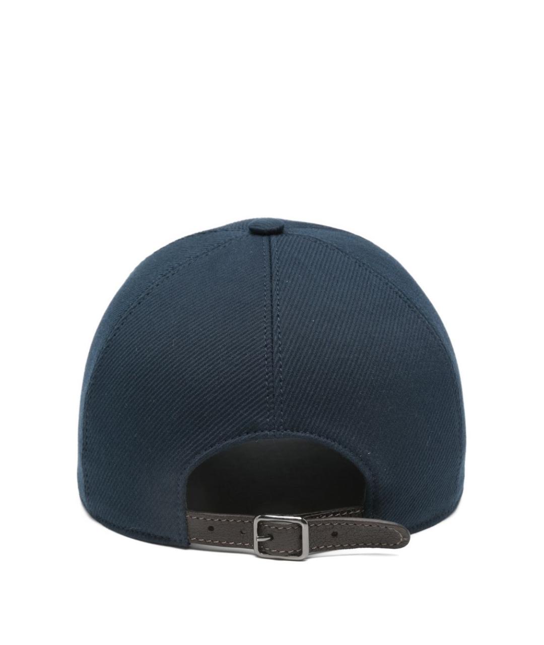 BRUNELLO CUCINELLI Синяя хлопковая кепка, фото 2