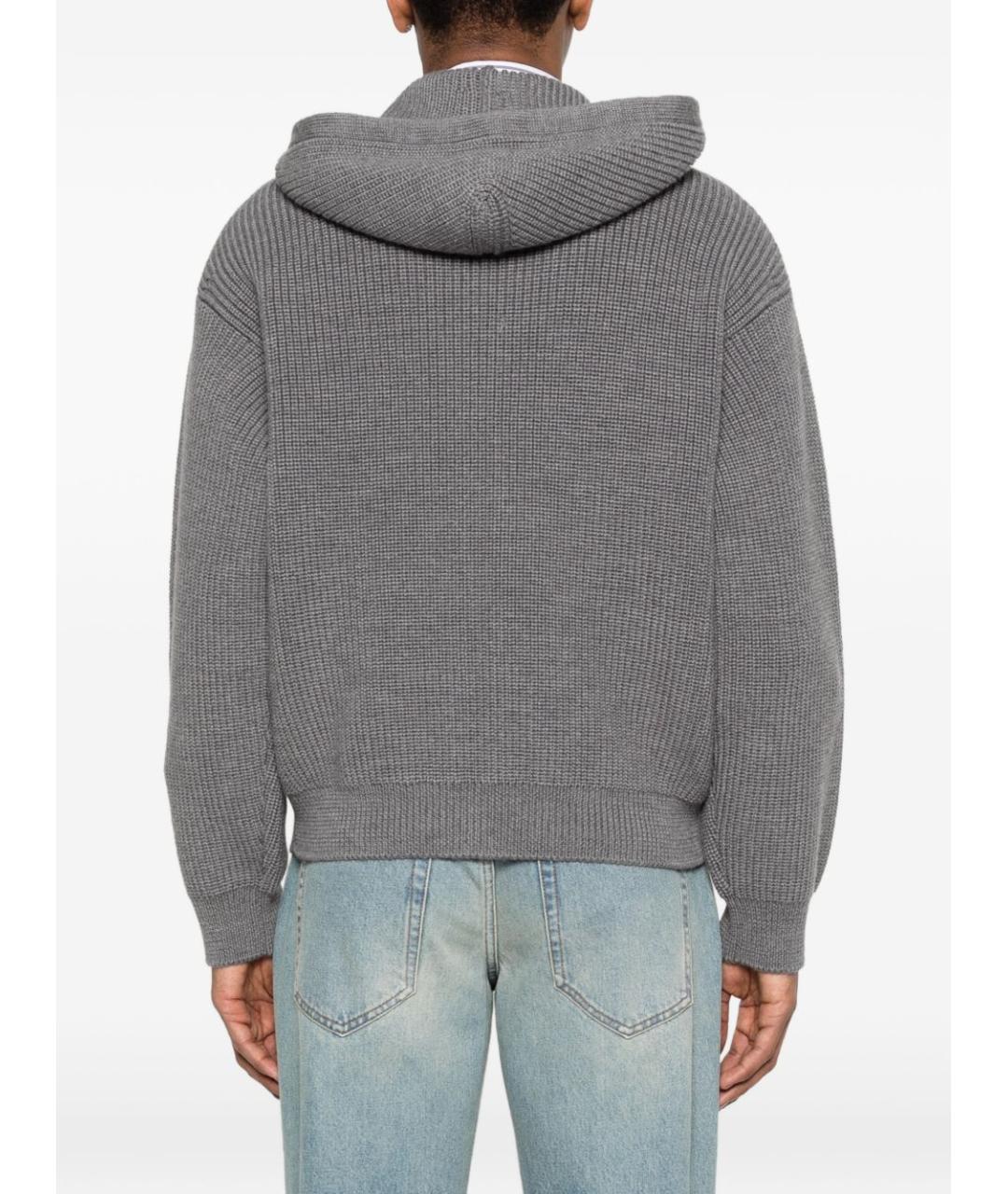 CELINE Серый шерстяной кардиган, фото 2