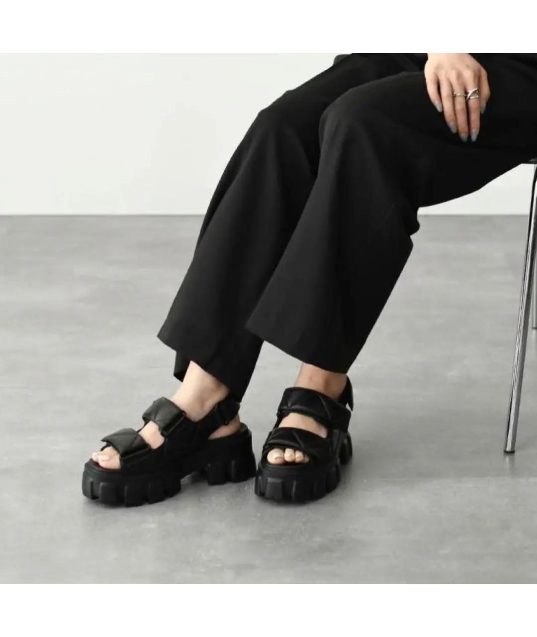 PRADA Белые кожаные сандалии, фото 6