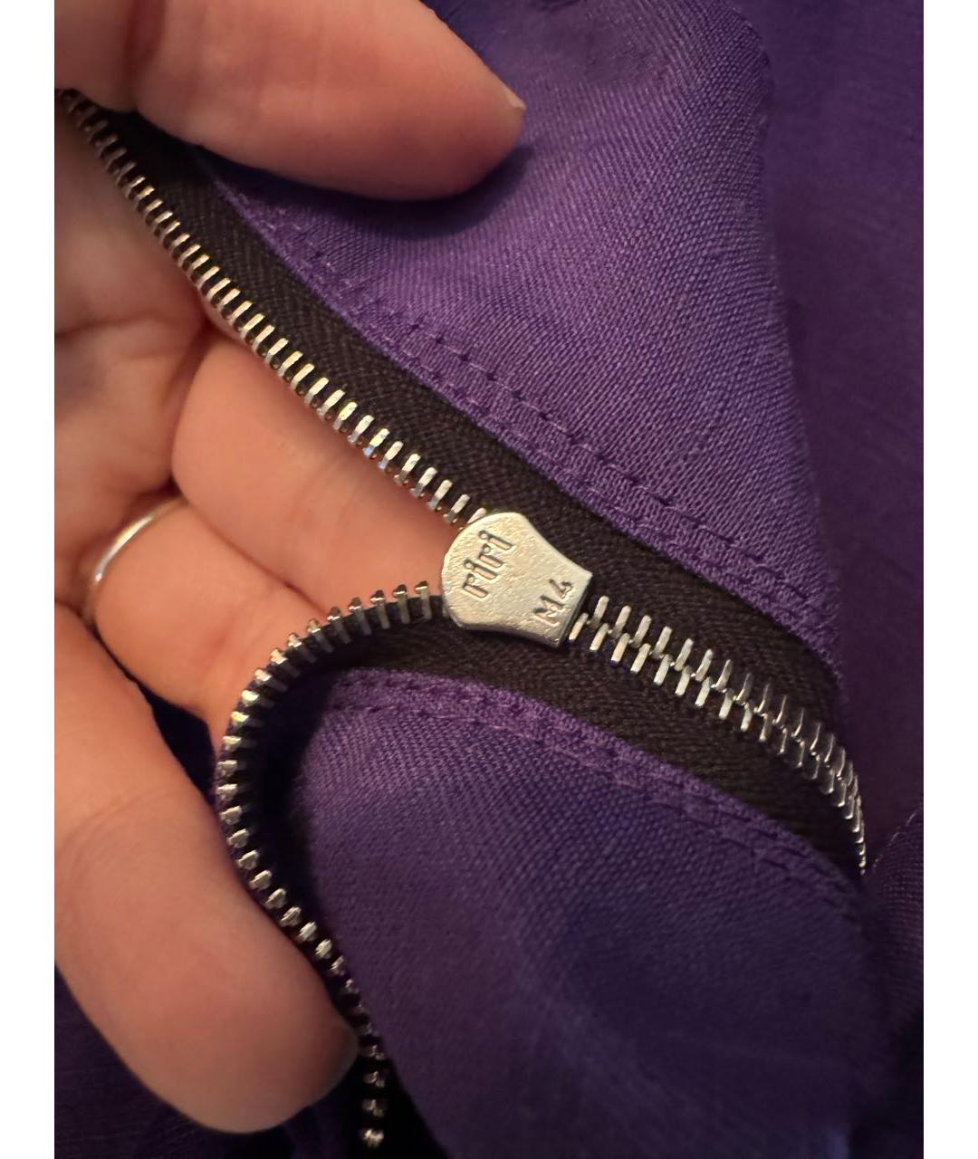 SANDRO Фиолетовое льняное повседневное платье, фото 5