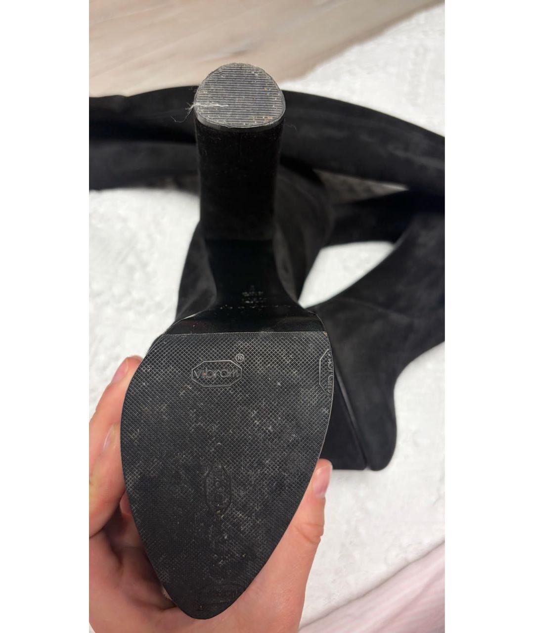 CASADEI Черные замшевые ботфорты, фото 6