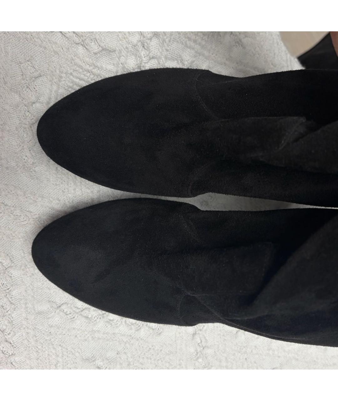 CASADEI Черные замшевые ботфорты, фото 3