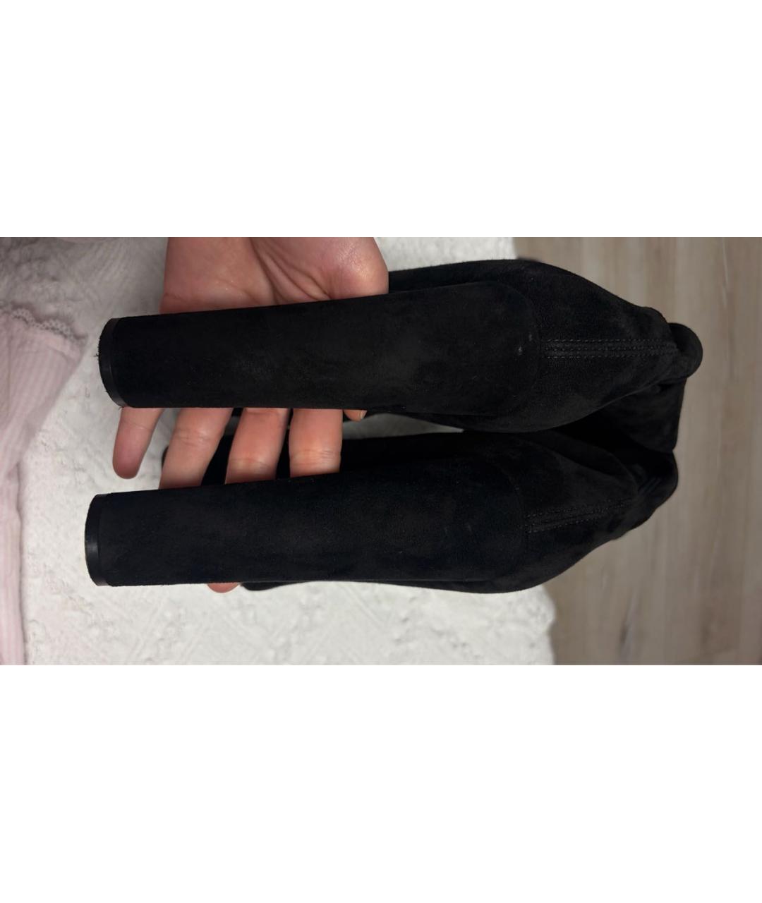 CASADEI Черные замшевые ботфорты, фото 4