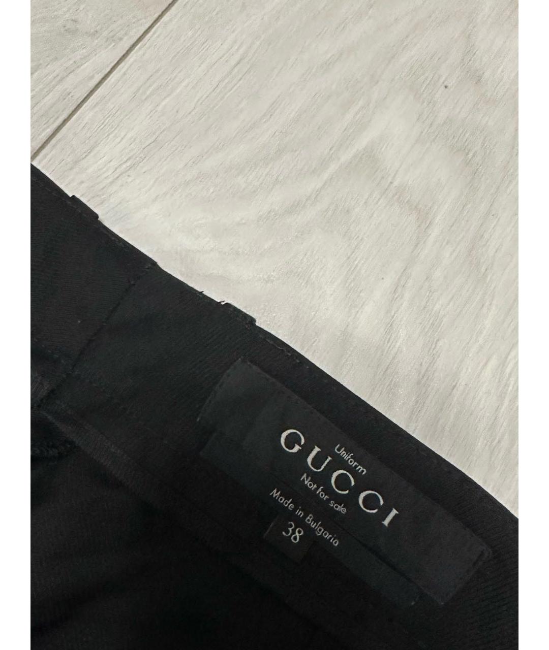 GUCCI Черные брюки узкие, фото 3