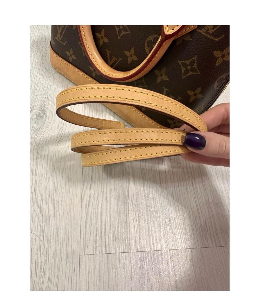 LOUIS VUITTON Бежевая сумка с короткими ручками, фото 6