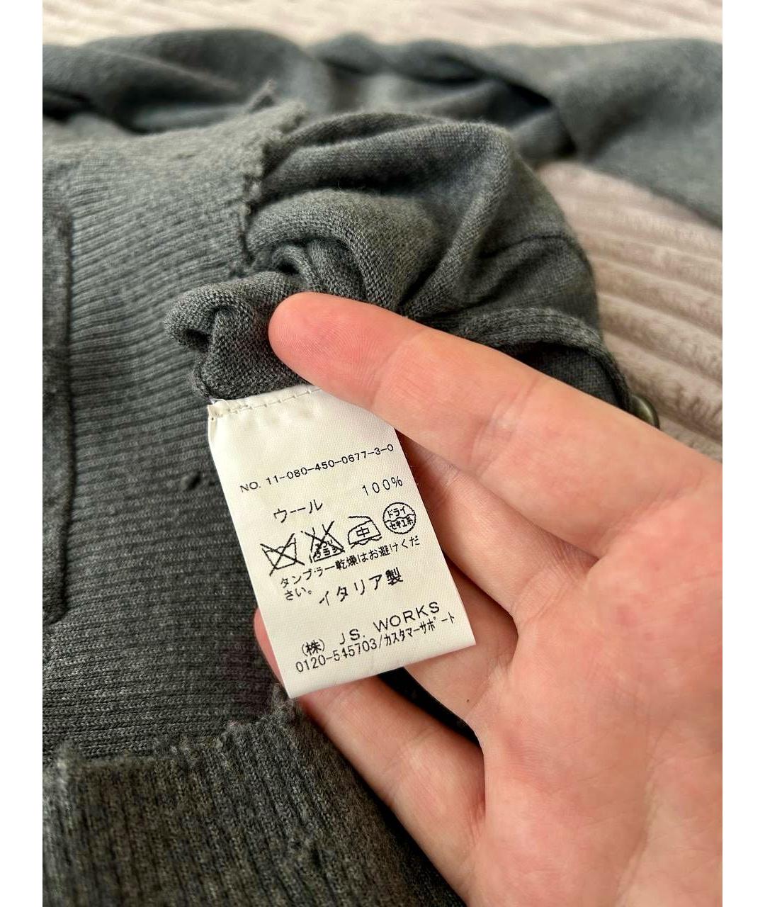 AVANT TOI Серый шерстяной кардиган, фото 8