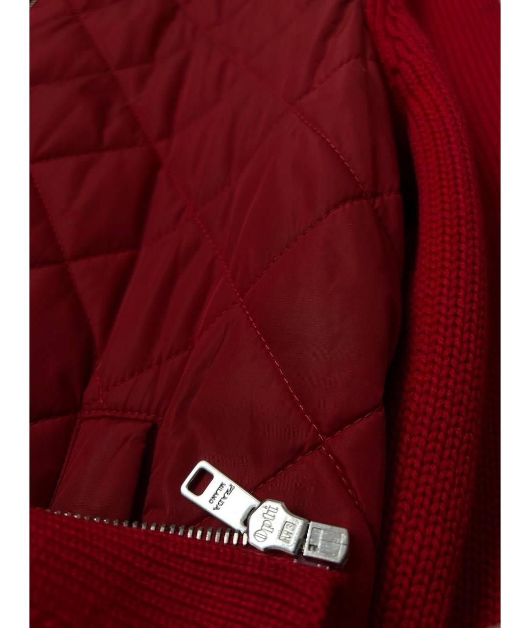 PRADA Красная шерстяная куртка, фото 5