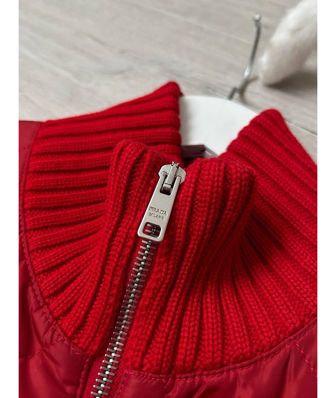 PRADA Красная шерстяная куртка, фото 4