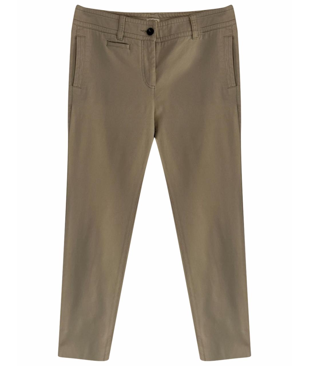 AGNONA Бежевые джинсы слим, фото 1